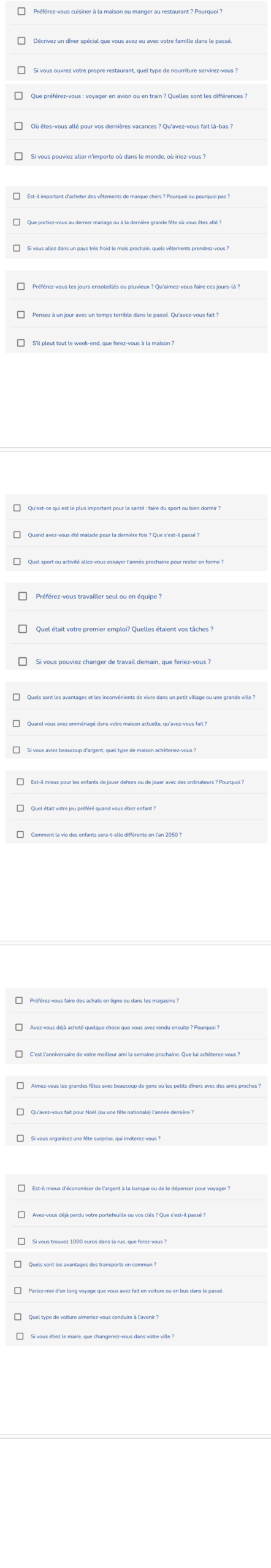 DELF B1 - Speaking Test - 150 Topics to Succeed - Image 4